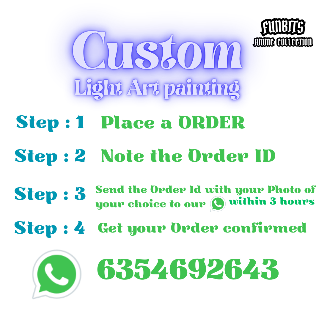 FunBits™ Custome Art Frame Night Light Table Lamp Bingkai Glow ┃5X7 ┃Type C Powered